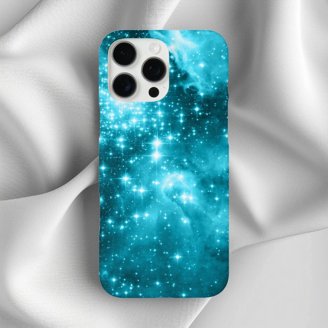 Aqua Coloured Stars Case-Mate iPhone Case (Aqua Colored Stars Case-Mate iPhone Case)