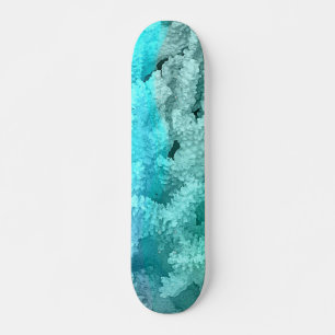 Aqua coral Ska Skateboard