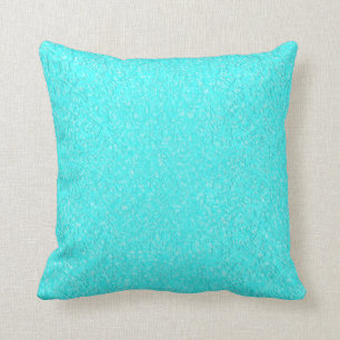 Aqua Design Throw Pillow