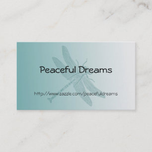 Aqua Dragonfly Business Card