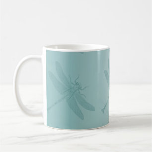 Aqua Dragonfly Coffee Mug