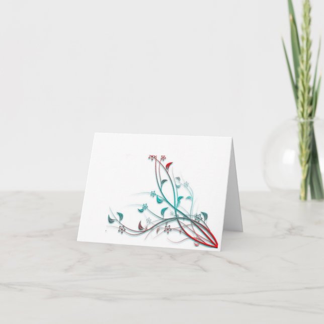 Aqua et carte pour notes rouge (Devant)