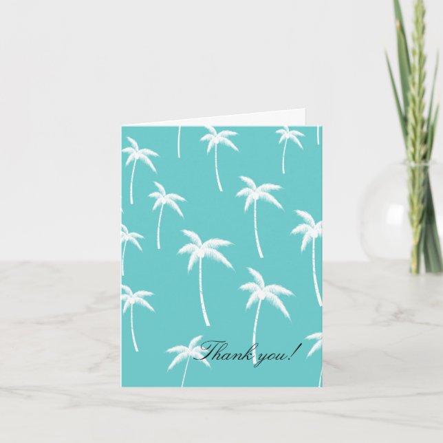Aqua et palmiers blancs Merci (Devant)