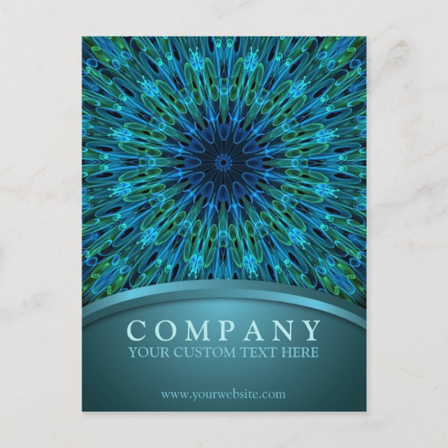 Aqua Explosion Postcard (Front)