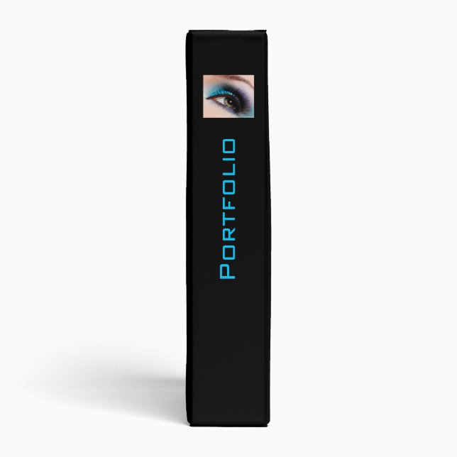 aqua eye makeup portfolio, binder, book binder (Spine)