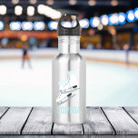 Aqua Figure Skates Personalized Girls 532 Ml Water Bottle<br><div class="desc">Personalized design for your little athletes and sports fans.</div>