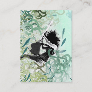 "Aqua Fire" Chubby Card