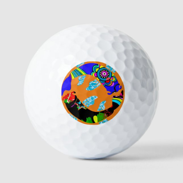 Aqua Fish Eastern Design golf ball (Front)