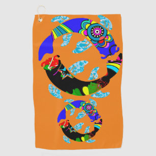 Aqua Fish Eastern Design golf towel