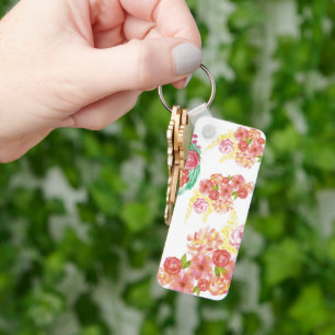 Aqua fleur keychain
