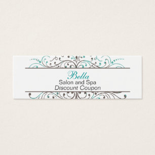 Aqua Flourish Personalized Business Stationery