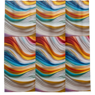 Aqua Flow Shower Curtain