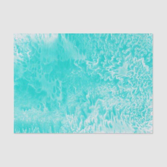 'Aqua Foam' Abstract Tissue Paper (Front)