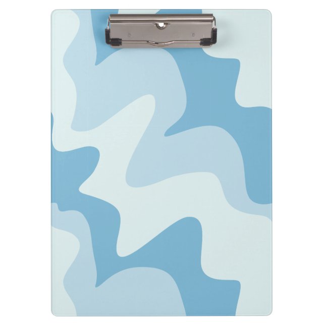  Aqua Focus Blue Tones Clipboard (Front)