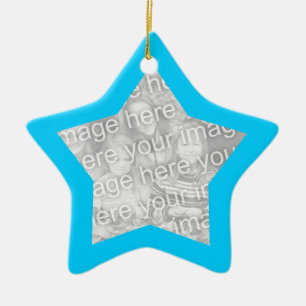 Aqua Frame Star Ornament