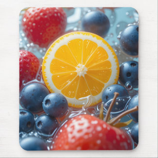 Aqua Fruit Medley Mouse Pad