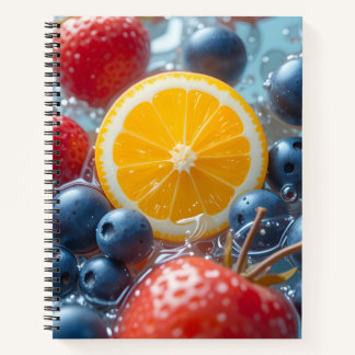Aqua Fruit Medley Notebook