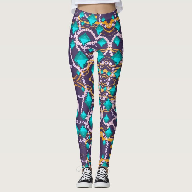 AQUA GEMS LEGGINGS (Front)