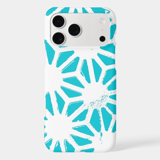 Aqua geometric pattern (Back)