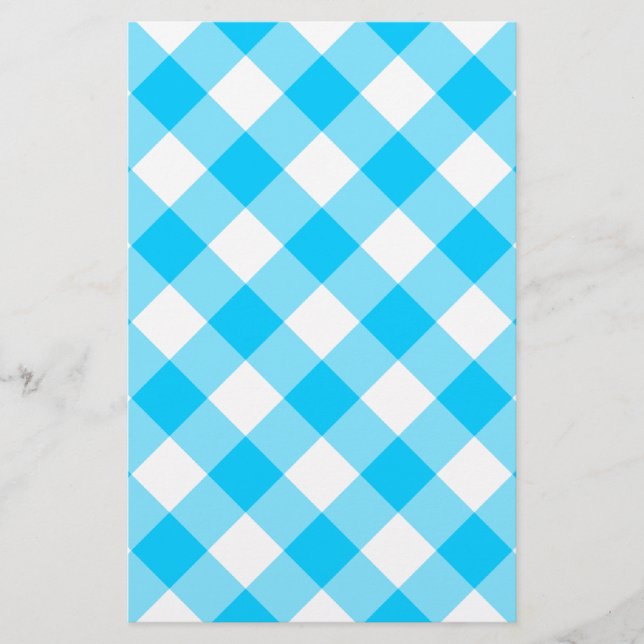 Aqua Gingham Pattern (Front)