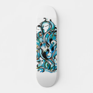 Aqua girl skateboard deck
