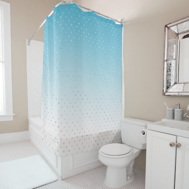 Aqua Glam Dots Ombre              (In Situ)