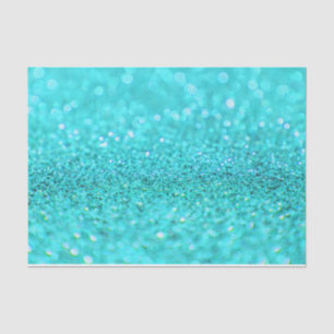 Aqua Glitter Design Tissue Paper