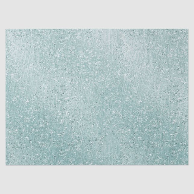 Aqua Glitzy Ombre Tissue Paper (Front)