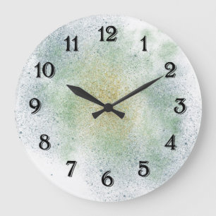 Aqua Gold Blue Dream Large Clock