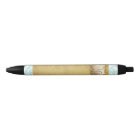 Aqua & Gold Elegant Mariage Monogramme Stylo 2
