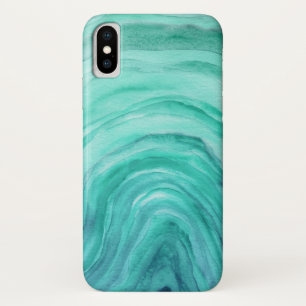 Aqua Green Agate II Watercolor Pattern Case-Mate iPhone Case
