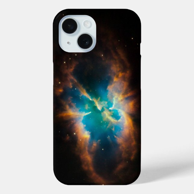 Aqua Green Celestial Splendid Nebula Photo Case-Mate iPhone Case (Back)
