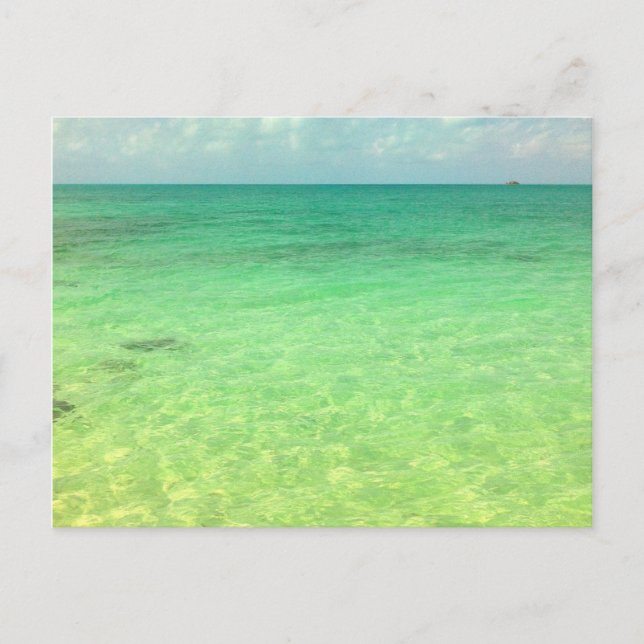 Aqua Green Ocean | Turks and Caicos Photo Postcard (Front)