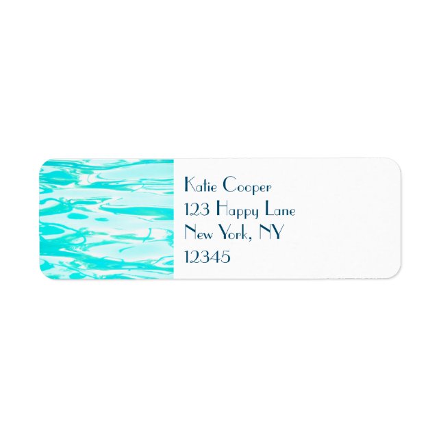 Aqua Green Pool Water Abstract Background (Front)