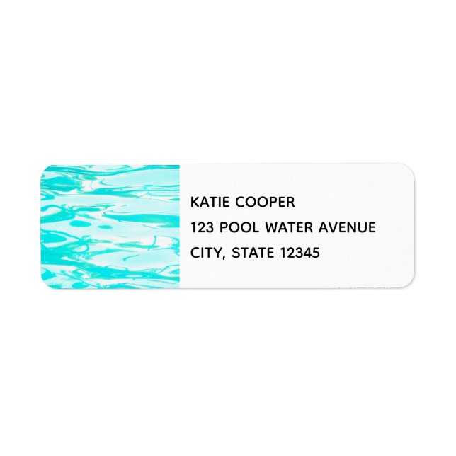 Aqua Green Pool Water Abstract Background (Front)