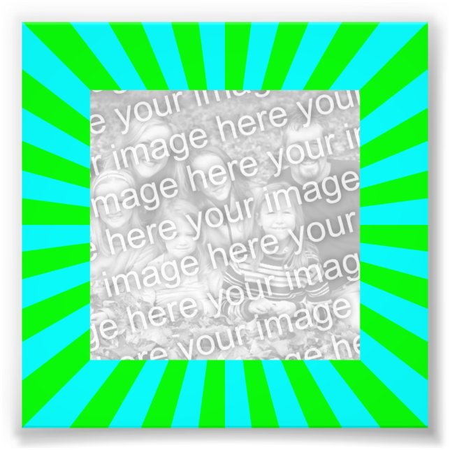Aqua Green Starburst - photo (Devant)