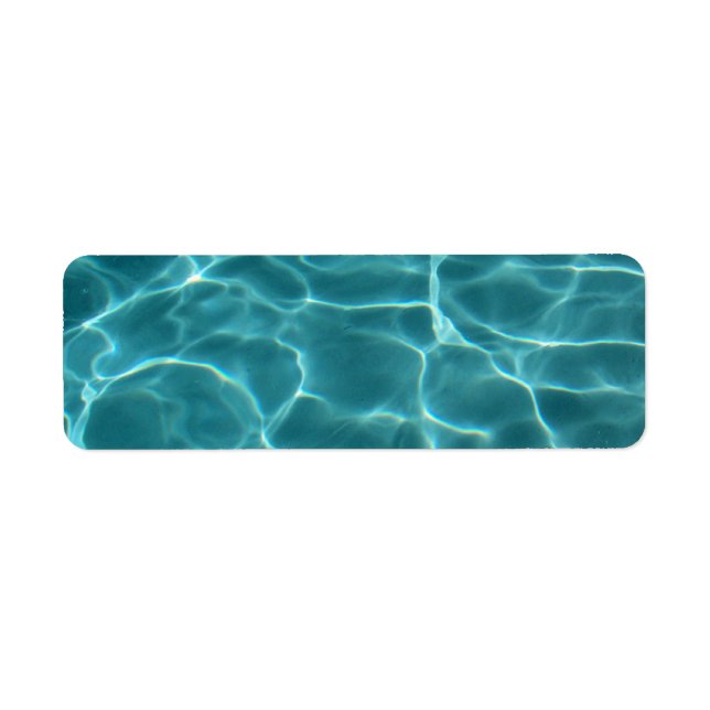 Aqua Green Swimming Pool Photo Blank (Front)