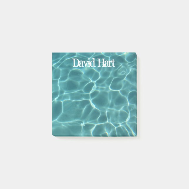 Aqua Green Swimming Pool Post-it Notes (Front)