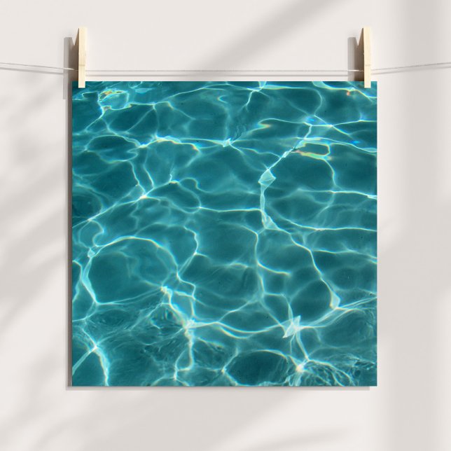 Aqua Green Swimming Pool Water Photo Poster (Aqua Green Swimming Pool Water Photo Poster)
