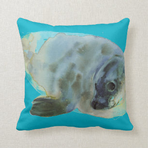 Aqua Green Throw Pillow