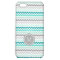 Aqua Grey Chevron Monogram iPhone 5c