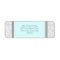 Aqua Grey Damask Custom Return Address Labels