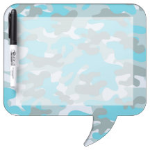 Aqua Grey White Camo Design