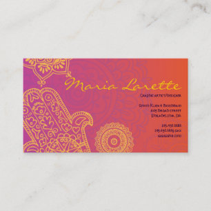 Aqua HEMSA HAND of GOD Business Card