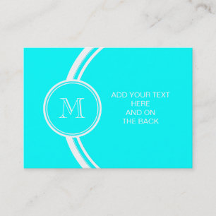 Aqua High End Coloured Personalized Business Card