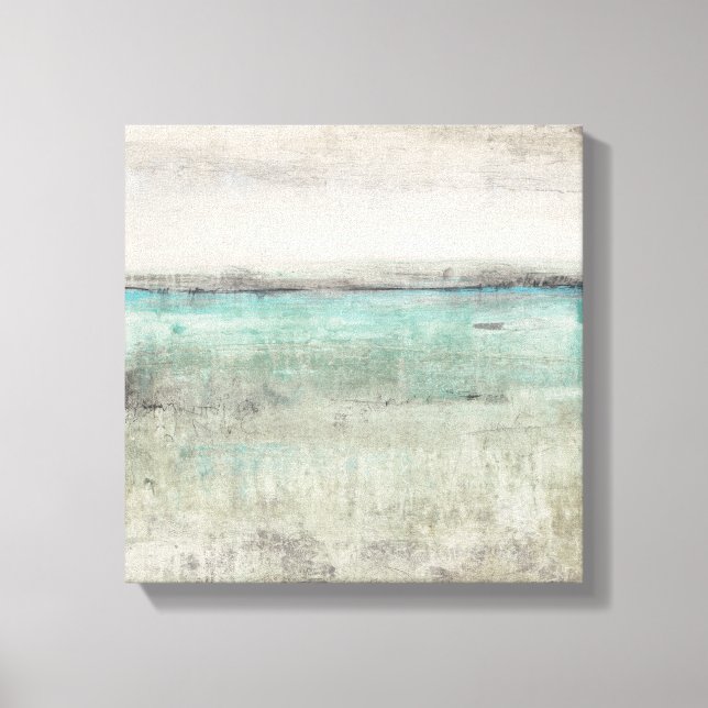 Aqua Horizon Canvas Print (Front)