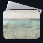 Aqua Horizon Laptop Sleeve<br><div class="desc">Aqua Horizon II by Tim OToole. Design that evokes the view of the horizon,  with teal and beige colouring.</div>