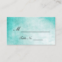 Aqua Hummingbird Mariage d'aquarelle Cartes de pla
