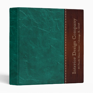 Aqua leather look binder