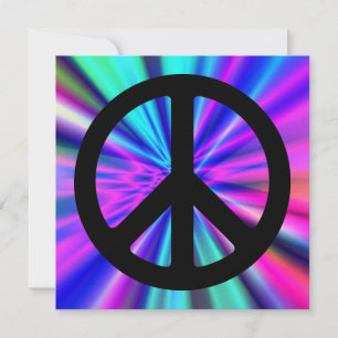 Aqua Light Show with Peace Sign